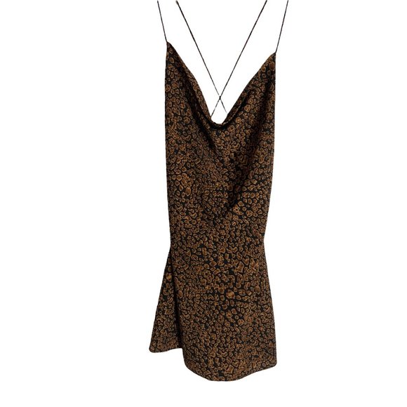 MAJORELLE Charli Mini Dress Leopard-sz Small - Picture 6 of 11